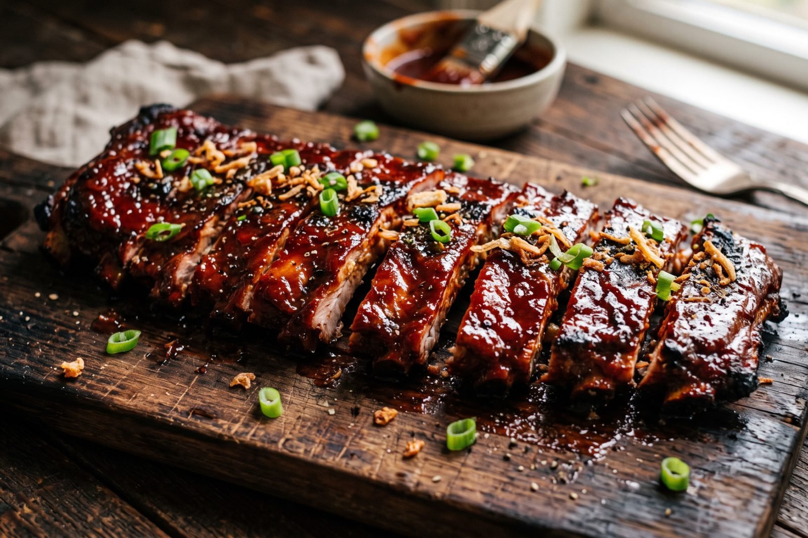 Costillas de cerdo BBQ exprés
